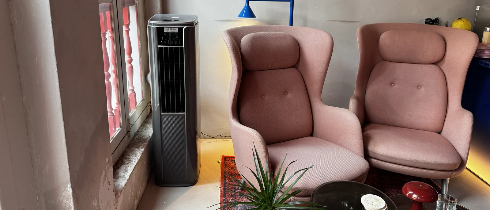 AANRS portable aircon rental Singapore, Kojima 3 HP unit installed and running in a restaurant