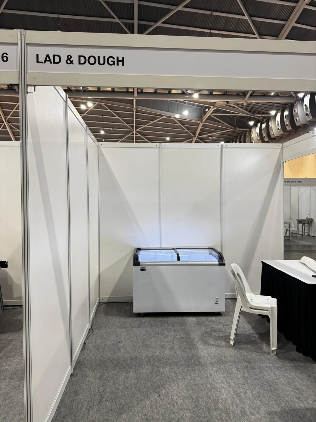 AANRS glass chest freezer rental Singapore, Kojima 420L Glass Display Chest Freezer, in use at a real Singapore event
