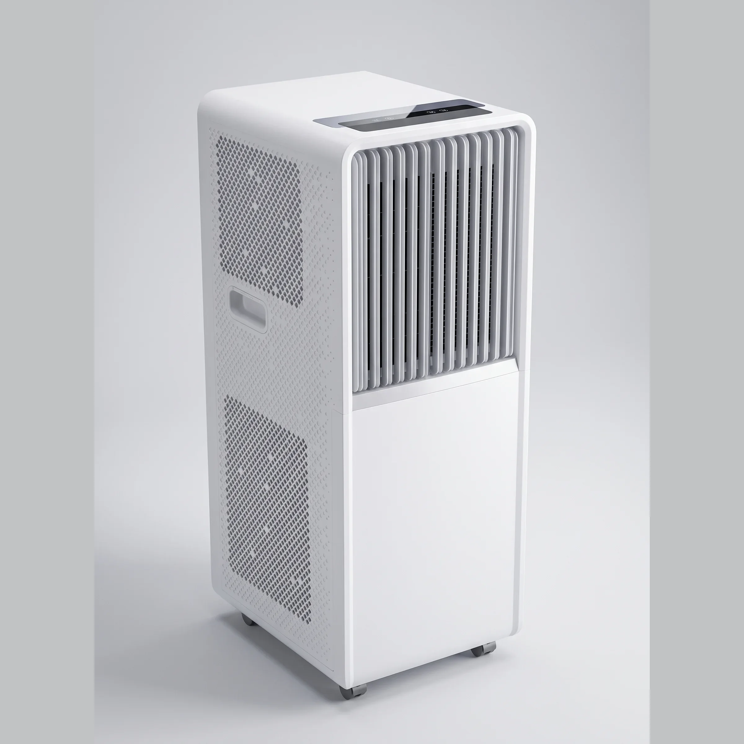 AANRS portable aircon rental Singapore, Kojima 2 HP portable aircon on a plain studio background